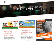 Tablet Screenshot of leidsedartvereniging.nl